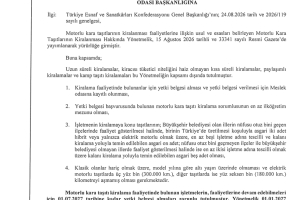 DUYURU Motorlu Kara Taşıtlarının Kiralanması Hk.
